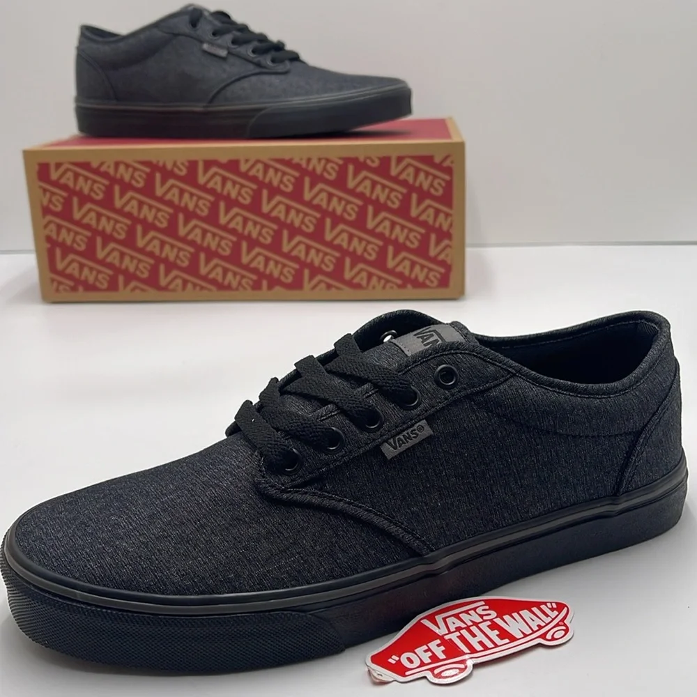 Vans Women’s Atwood (Varsity Textile) Black/Pewter VN0A45J9VEJ Sneakers